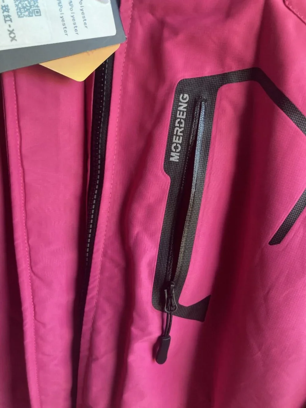 NWT MOERDENG Ski Jacket 2XL Removable Hood Hot Pink Plush Lining